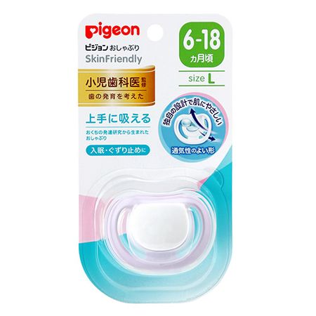 Pigeon pacifier SkinFriendly 6-18 months L 1 pcs