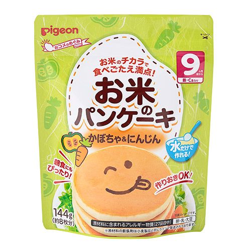 ピジョン お米のパンケーキ かぼちゃ＆にんじん 144g