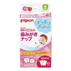 Pigeon parent and child in the baby teeth care toothpaste nap faintly strawberry flavor 42 encased
