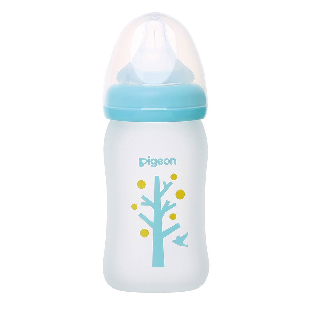 Pigeon breast milk feeling bottle Coating heat-resistant glass tree pattern 160mL