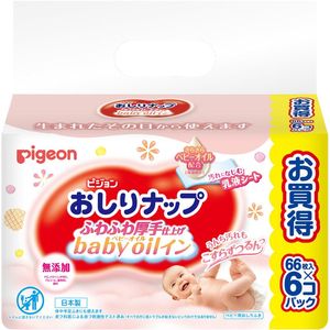 Pigeon ass nap fluffy thick finishing baby oil in 66 pieces × 6 Kopakku
