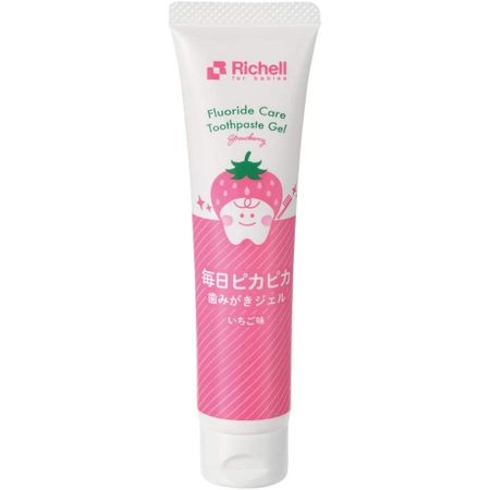 Richell Try Daily Sparkling Toothpaste Gel Strawberry Flavor 30g