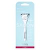 HydroSilk Salon Plus 刀架（带刀片）适用于女士、剃须刀、皮肤保护器、Schick