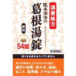 【第２類医薬品】阪本漢法の葛根湯錠　54錠