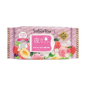 Saborino 夜用面膜 蘆薈蜜桃 清爽保濕 28片入