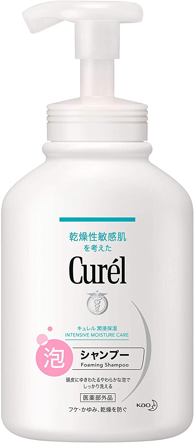 花王 Curel/珂潤 Curel 溫和潔淨泡沫洗髮露 480 ml