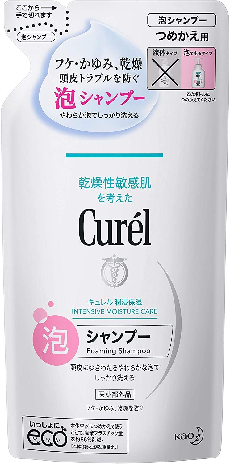 Curél Foaming Shampoo Refill 380 mL