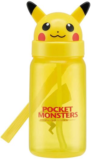 With skater straw bottle die-cut straw water bottle Pikachu Pokemon 350ml PBS3STD