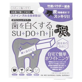 Mew 牙齿美白 Su・Po・N・Ji 海绵牙膏 竹炭味 5 件