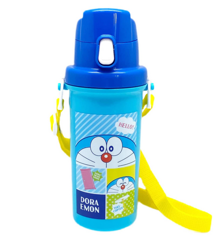 OSK 마그보틀 직음용 물병 도라에몽 600ml [원터치 오픈/넓은 입구] 일본제 SC-600B