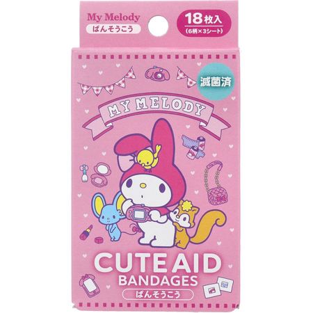 Santander character bandage CUTE AID My Melody 18 pieces