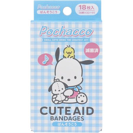 桑坦德字繃帶CUTE AID Pochakko 18件