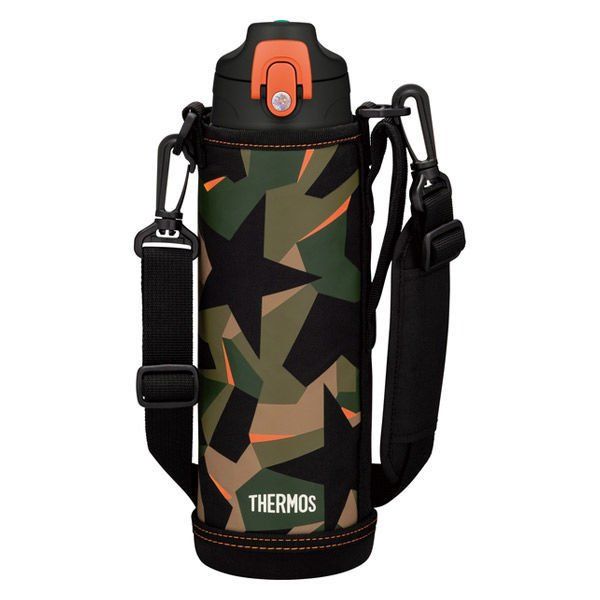 Vacuum insulation two-way bottle / FJJ-1000WF green camouflage (GR-C)