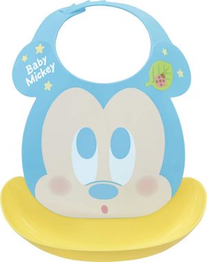 Nishiki Kasei Japanese-made baby apron baby Mickey for the first time of the apron (B × Y-pop)