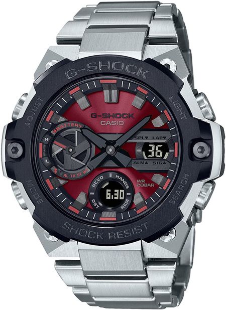 CASIO卡西欧 G-SHOCK G-STEEL GST-B400AD-1A4JF 太阳能男士类型