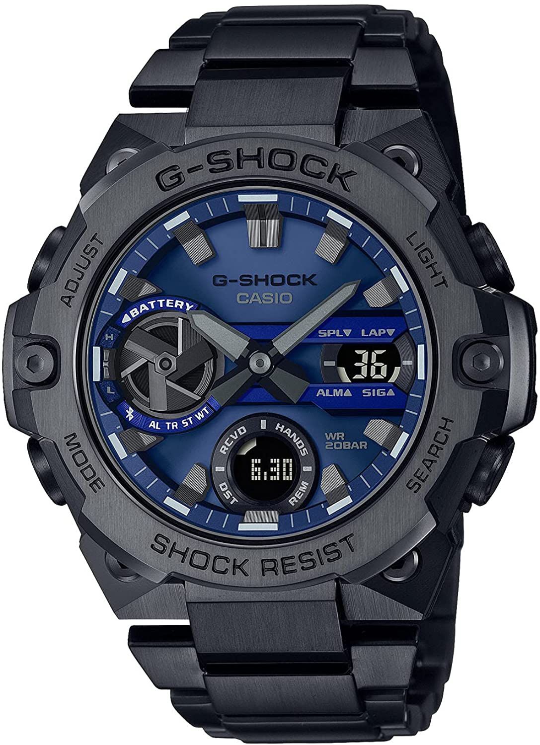 卡西歐G-SHOCK震撼G-STEEL GST-B400BD-1A2JF太陽能男士類型