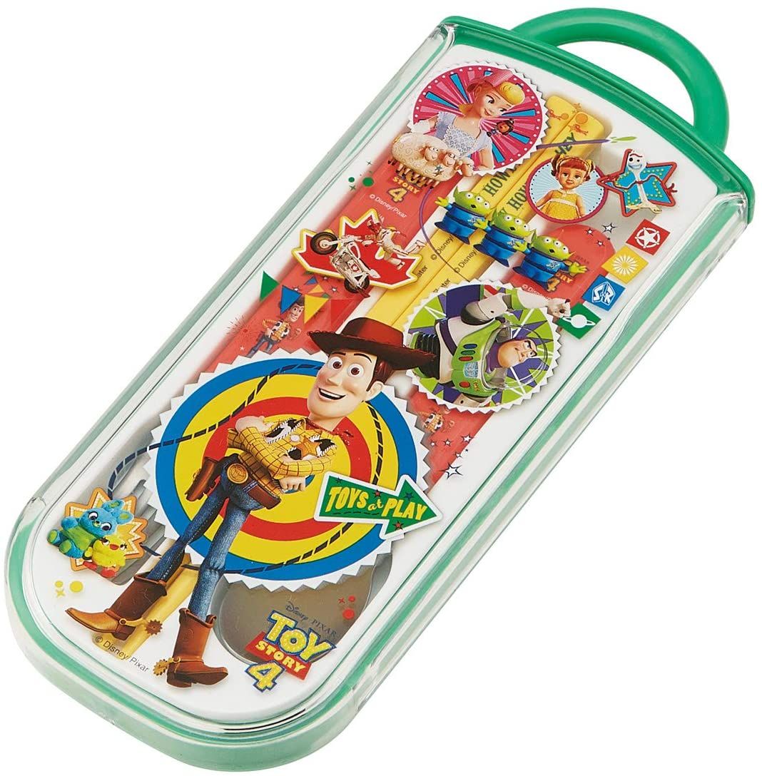 Skater lunch for chopsticks trio set for children chopsticks spoon fork Toy Story 4 Disney made in Japan 16.5cm TCS1AM