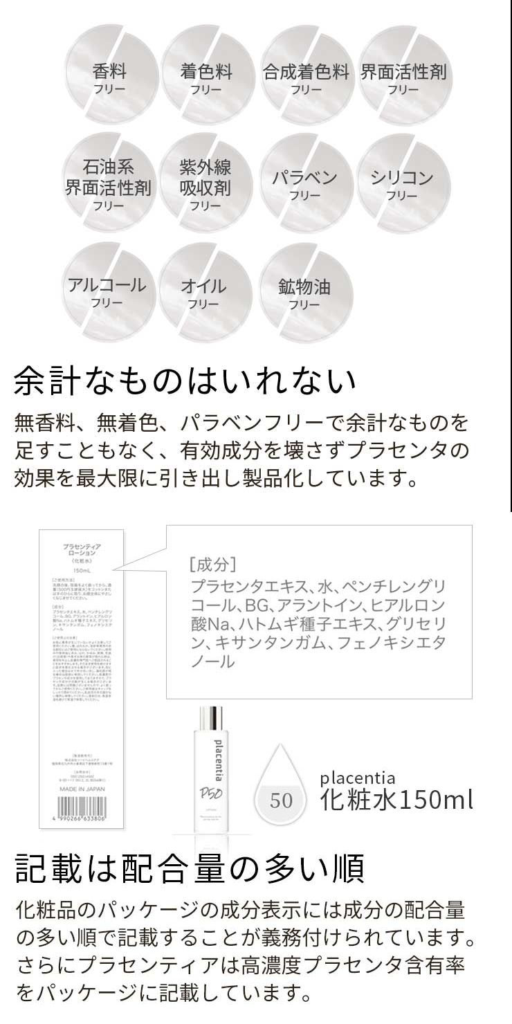 Placentia北海道高純度胎盤素抗老抗皺保濕修復化妝水  150ml