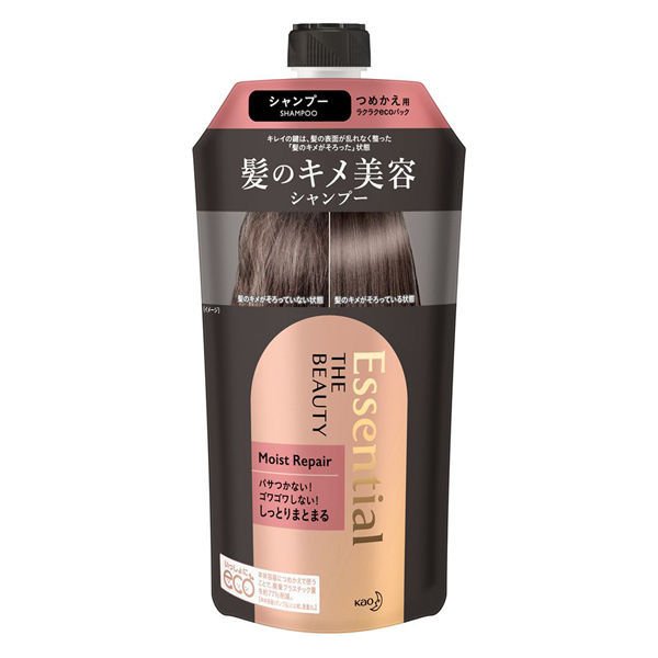 花王 Essential Essential The Beauty 秀髮質感美容洗髮露保濕修復（補充裝）340ml