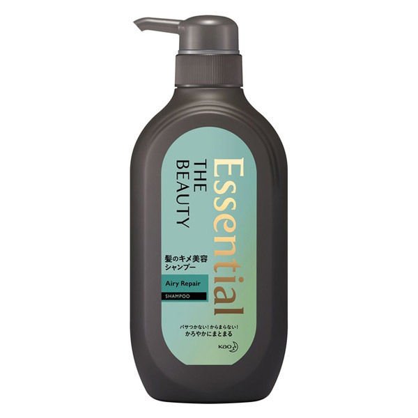 花王 Essential Essential The Beauty 髮絲修護美學洗髮精 空氣感修護型 按壓瓶 500ml