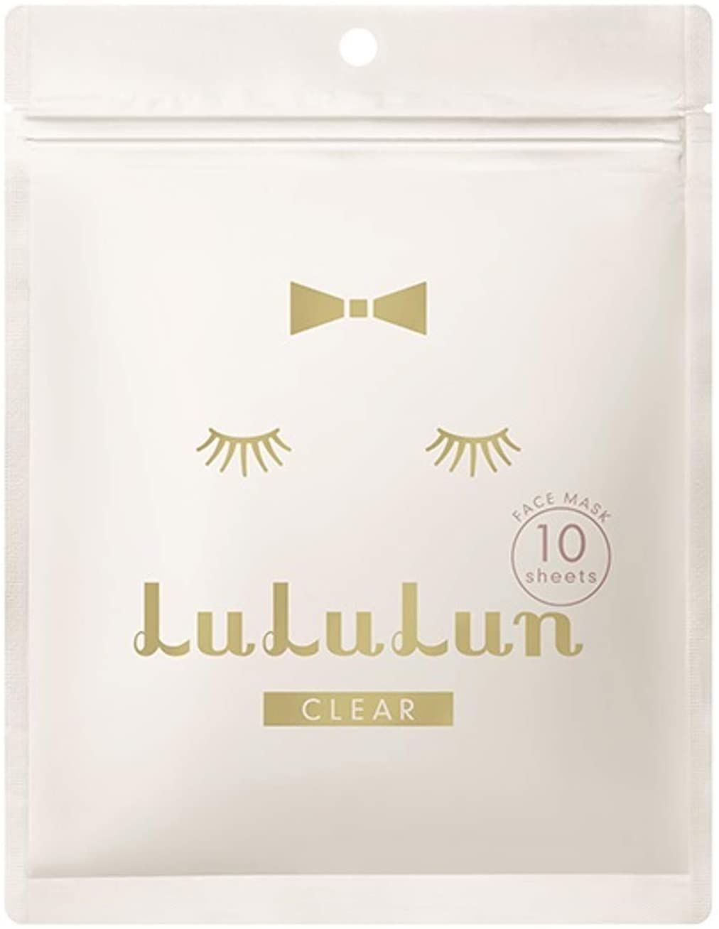 lululun 페이스 마스크 흰색 루루룬 5T (투명) 10 장