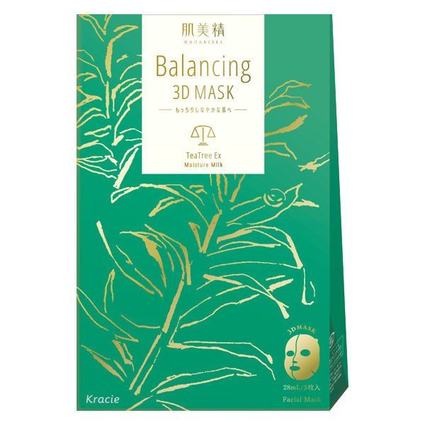 Skin beauty balancing 3D mask Moisture milk 3 pieces