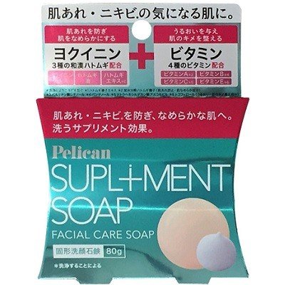 PELICAN沛麗康石鹼 鵜鶘補充肥皂實心面洗肥皂80g
