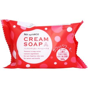 包裝自然奶油肥皂A蘋果香氣100g