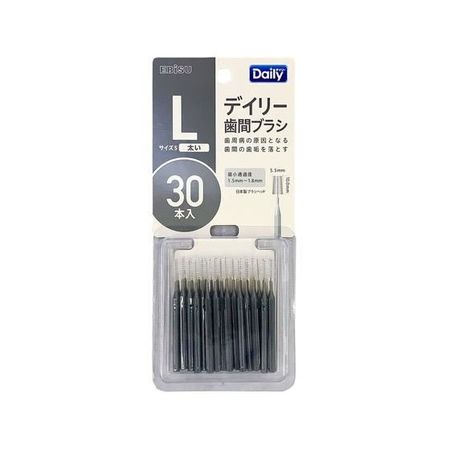 Ebisu Daily Slim 牙间刷,粗号,5 号(L),30 支装,B-D4635