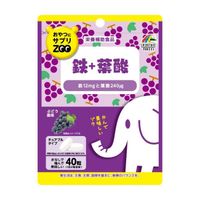 零食补充剂 ZOO 铁+叶酸 咀嚼片 葡萄味 40 片