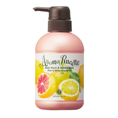 HOUSE OF ROSE 하우스오브로제/아로마르셋 바디워시 & 버블바스 PG&WG(핑크 & 화이트 자몽 향) 350mL
