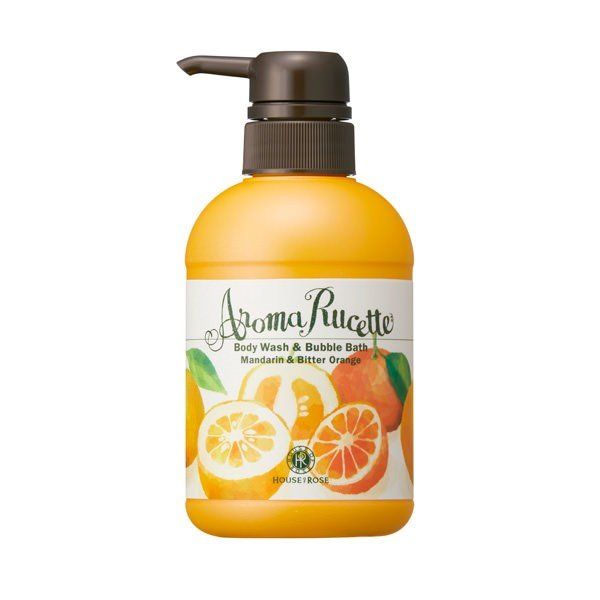 HOUSE OF ROSE 하우스오브로제/아로마르셋 바디워시 & 버블바스 MD&BO(만다린 & 비터 오렌지 향) 350mL