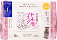 Clear Turn Bihada Shokunin Japanese Sake Mask, Value Pack (30 Sheets)