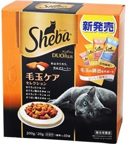 Sheba 고양이 음식 듀오 플러스 털이 케어 선택 200g