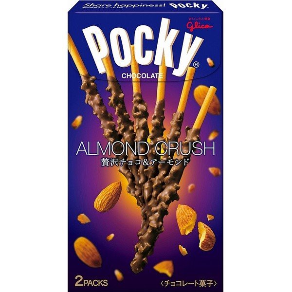 固力果glico Pocky GLICO ALMOND CRASH POCKY 2袋