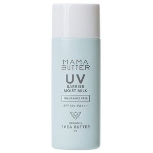 MAMA BUTTER Additive-free UV Barrier Moist Milk SPF50/PA+++ [For newborns and up, milky lotion type, soap-free] (fragrance-free) 50g