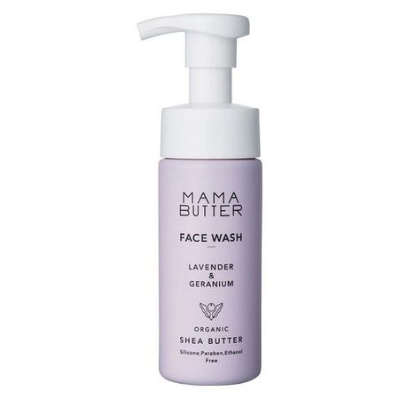 MAMA BUTTER(마마버터) 무첨가 페이스 워시 폼 클렌저 【블랙헤드 각질 케어】라벤더 & 제라늄 150ml