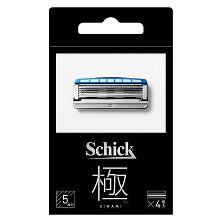 Schick KIWAMI Replacement Blades (4 pieces) 5-blade Razor Shaver