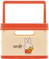 Skater Storage Box, Foldable Storage Case, Basket, Miffy, Cursive Logo, 38 x 25 x 19.5 cm, BWOT13-A