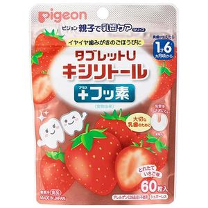 태블릿 U 자일리톨 + 불소 딸기 맛 60 마리