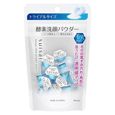 suisai Beauty Clear Powder Wash N (Trial) 0.4g x 15 pieces Kanebo