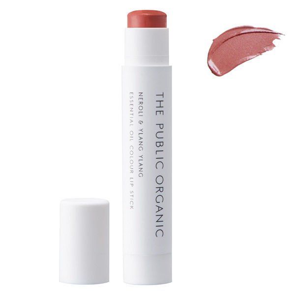 The Public Organic Super Faminin Essential Oil Collar Lip Stick (Grace Full Pink) Colors 3.5 g