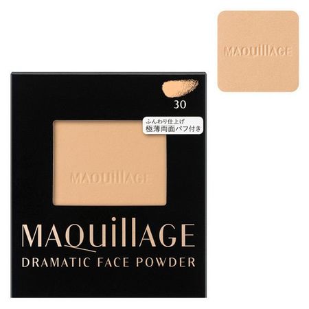 資生堂 MAQuillAGE 戲劇性柔霧粉餅 30（細緻米膚色）（補充蕊）8g SPF18・PA++