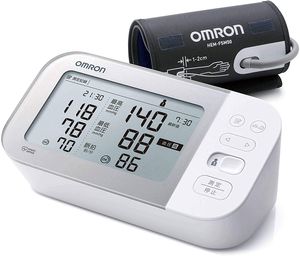 オムロン 上腕式血圧計 プレミアム19シリーズ シルバー HCR-750AT