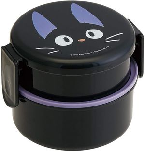 Skater lunch box Fork with folk Giji Witch's Delivery Service Gibri Round Lunch Box 500ml