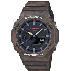 【G-SHOCK】MYSTIC FOREST オクタゴン GA-2100FR-5AJF ブラウン メンズ