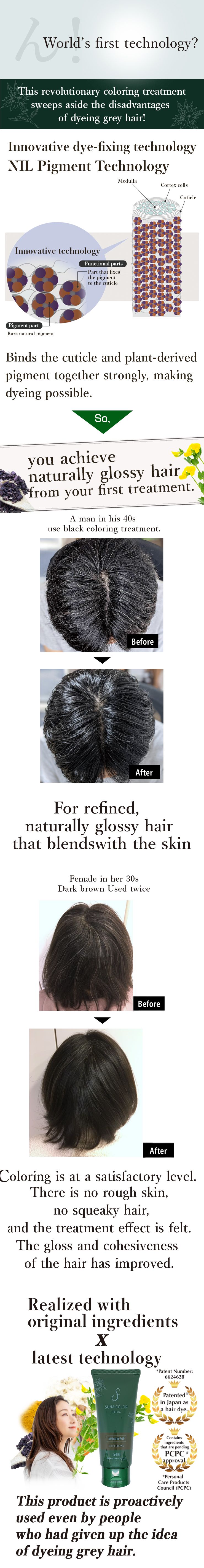 SUNA Color Treatment EX for Gray Hair 180g