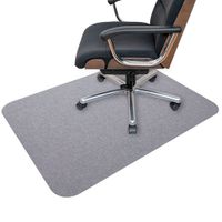 SANKO Under-Desk Foot Mat / Chair Mat, Light Gray (KQ-76)