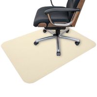 SANKO Under-Desk Foot Mat / Chair Mat, Cream, KQ-77