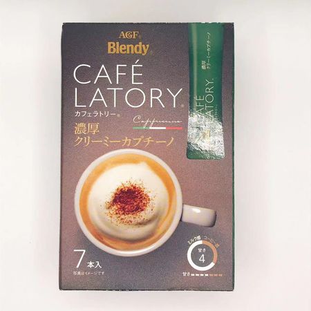 AGF Blendy Cafe Latory Stick Coffee Rich Creamy Cappuccino (11.5g*7 sticks)